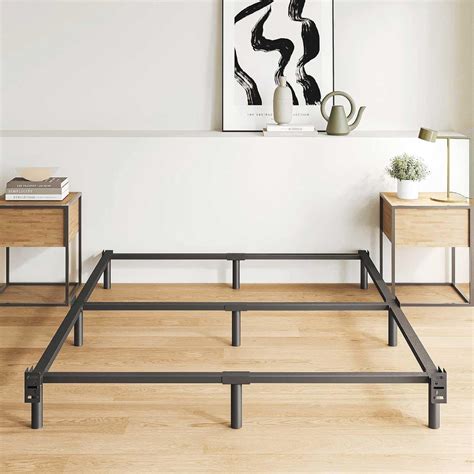 metal bed frame for split box spring|9 inch metal bed frame.